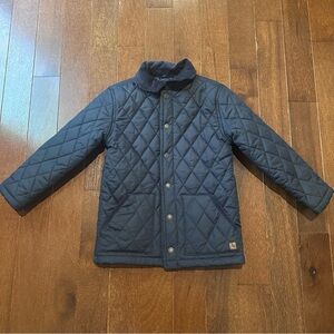 Janie and Jack Quilted Navy Jacket Size 5-6
